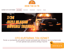 Tablet Screenshot of bursaotokurtarma.com